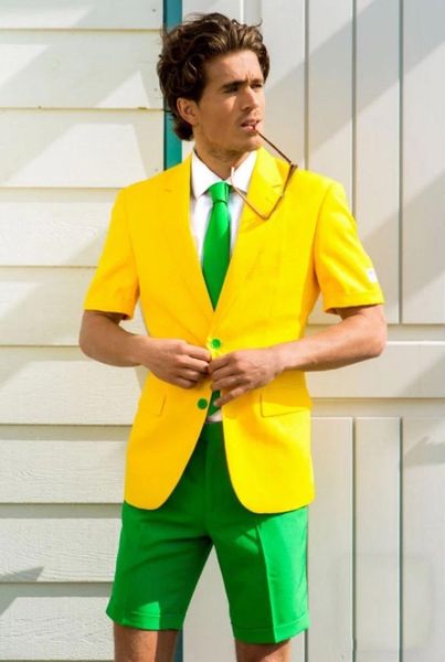 men's suits & blazers summer fashion yellow& green shorts beach wedding custom 2021, White;black
men's suits & blazers summer fashion yellow& green shorts beach wedding custom 2021, White;black