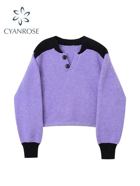 women's sweaters 2021 autumn winter women vintage pullovers knitted sweater female v-neck patchwork oversized casual harajuku violet ju, White;black
women's sweaters 2021 autumn winter women vintage pullovers knitted sweater female v-neck patchwork oversized casual harajuku violet ju, White;black