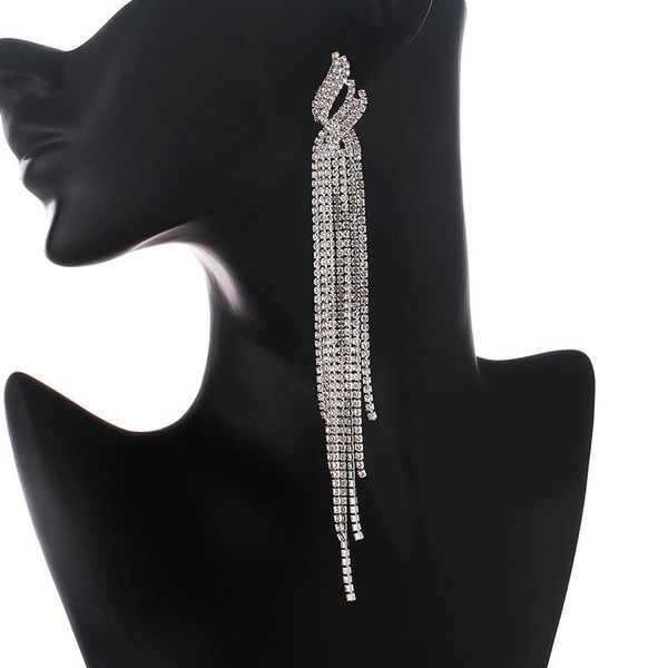 dangle & chandelier jewelry 2021 trend hyperbole gold rhinestone hanging earrings long tassel pendientes plata for wedding bride bridemaid w, Silver
dangle & chandelier jewelry 2021 trend hyperbole gold rhinestone hanging earrings long tassel pendientes plata for wedding bride bridemaid w, Silver