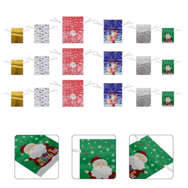 gift wrap 30 pcs delicate aluminum foil drawstring bags christmas decorations
gift wrap 30 pcs delicate aluminum foil drawstring bags christmas decorations