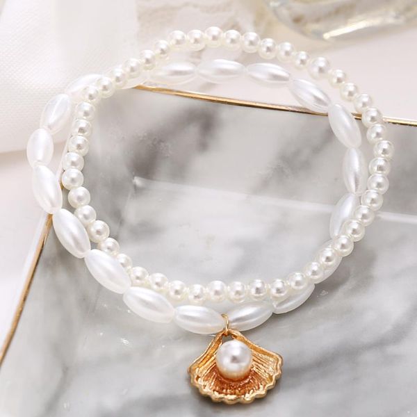 anklets artificial pearl scallop shell anklet creative retro pendant feet beach style bracelet for woman, Red;blue
anklets artificial pearl scallop shell anklet creative retro pendant feet beach style bracelet for woman, Red;blue
