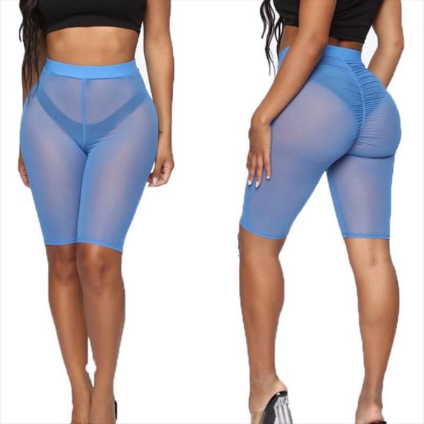 mesh high waist solid color womens shorts see through slim fit 3 colors, White;black
mesh high waist solid color womens shorts see through slim fit 3 colors, White;black