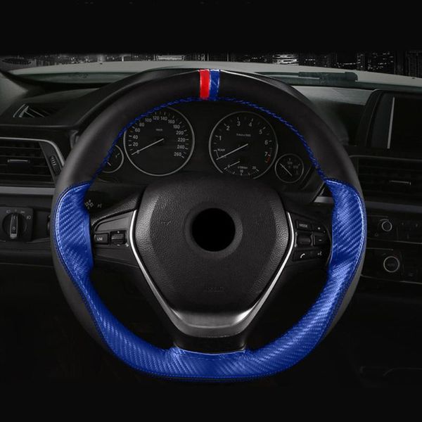 steering wheel covers car cover with needles and thread carbon fiber blue diameter 38cm auto accessories
steering wheel covers car cover with needles and thread carbon fiber blue diameter 38cm auto accessories