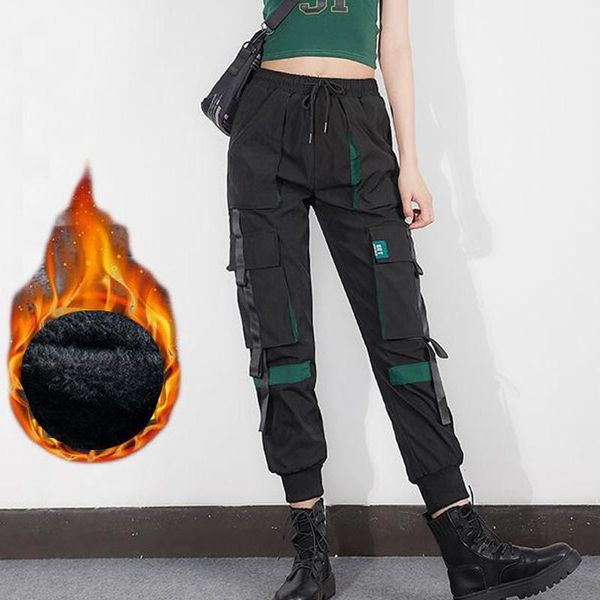 women winter warm fleece pants velvet thick loose ribbons black cargo high wasit plus size trousers mujer pantalones women's & capris, Black;white
women winter warm fleece pants velvet thick loose ribbons black cargo high wasit plus size trousers mujer pantalones women's & capris, Black;white