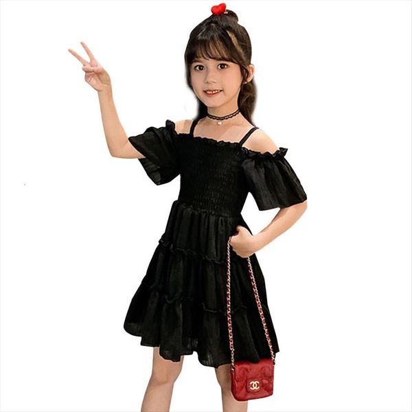 girl solid color child summer dress casual style children party clothes 6 8 10 12 14 year, Red;yellow
girl solid color child summer dress casual style children party clothes 6 8 10 12 14 year, Red;yellow