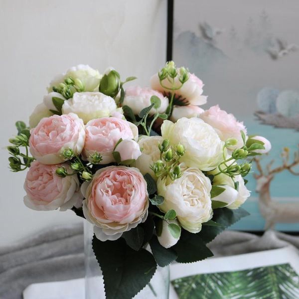 pink silk peony artificial fake flowers 30cm rose bouquet foam accessories craft diy bride wedding home decoration flores faux decorative &
pink silk peony artificial fake flowers 30cm rose bouquet foam accessories craft diy bride wedding home decoration flores faux decorative &