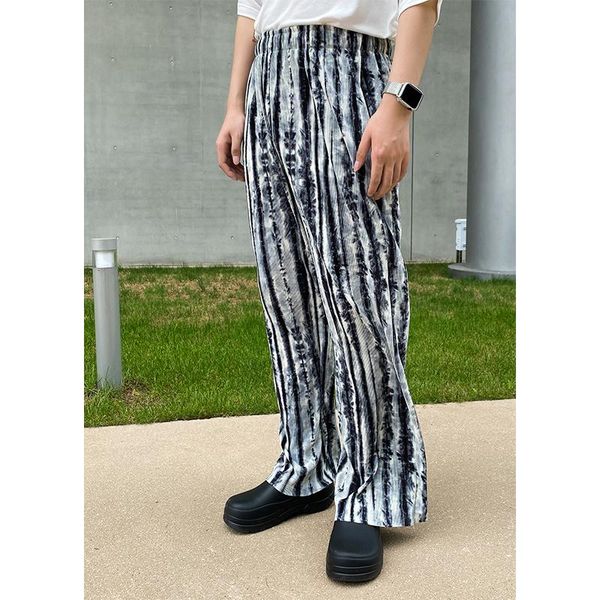 men's pants drawstring pleated fashion casual wide-leg men streetwear loose hip-hop tie-dye mens striped trousers, Black
men's pants drawstring pleated fashion casual wide-leg men streetwear loose hip-hop tie-dye mens striped trousers, Black