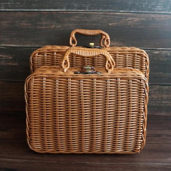 storage baskets rattan suitcase household supplies hamper 1pc artificial leather food fruit carrying country style wicker box1
storage baskets rattan suitcase household supplies hamper 1pc artificial leather food fruit carrying country style wicker box1