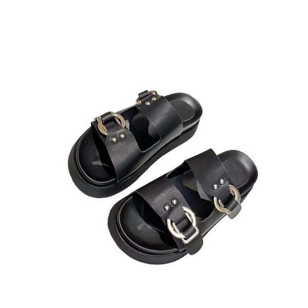 comfortable fashion modern slides female flat with high wedges cowhide leather end shoes in summer leisure wearing for lady slippers, Black
comfortable fashion modern slides female flat with high wedges cowhide leather end shoes in summer leisure wearing for lady slippers, Black