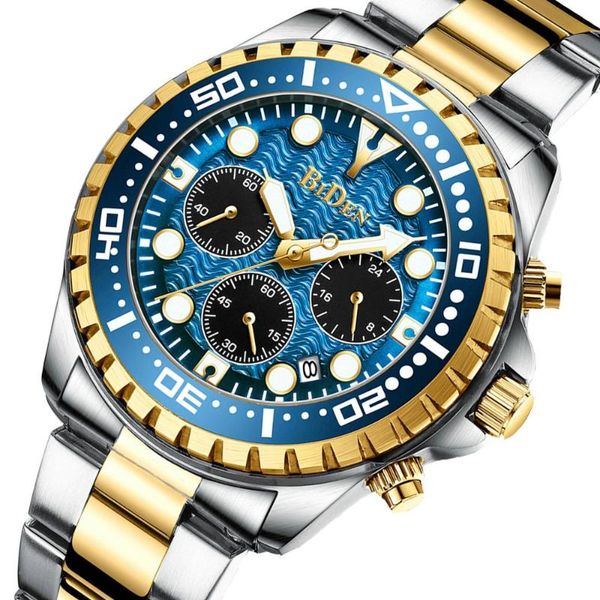 mens watches biden quartz watch men stainless steel strap classic business male clock waterproof reloj hombre wristwatches, Slivery;brown
mens watches biden quartz watch men stainless steel strap classic business male clock waterproof reloj hombre wristwatches, Slivery;brown
