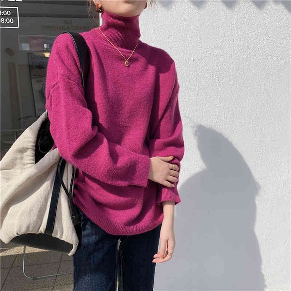 autumn winter korean style elegant women's sweaters pullover turtleneck warm oversize jumper lady 210513, White;black
autumn winter korean style elegant women's sweaters pullover turtleneck warm oversize jumper lady 210513, White;black