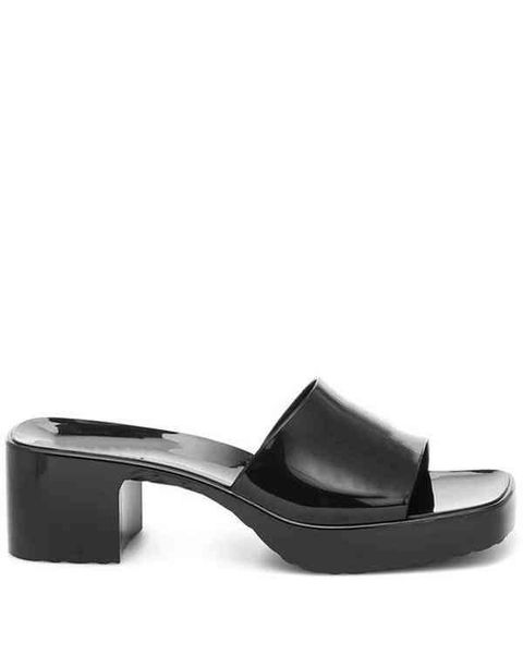 womens fashion jelly mule low heel pvc slippers open toe rubber size 35-41, Black
womens fashion jelly mule low heel pvc slippers open toe rubber size 35-41, Black