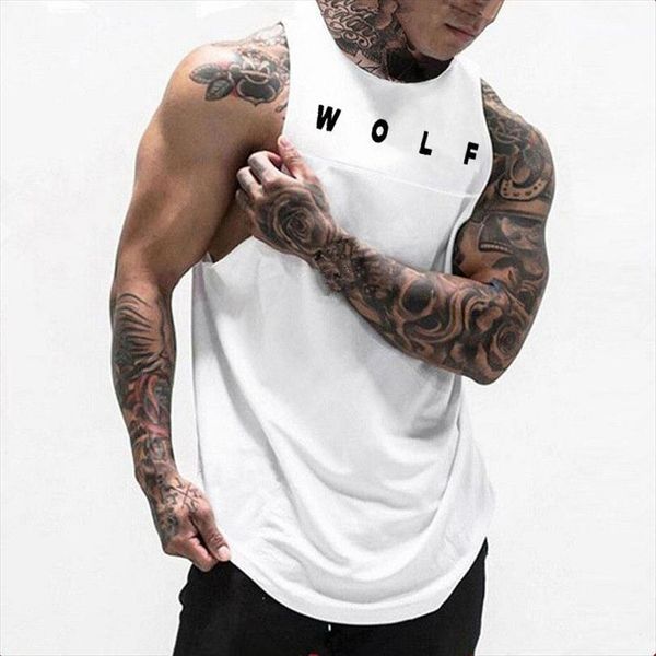 european and american mens fitness men sleeveless running sports gym stitching waistcoat wolf vest in summer, White;black
european and american mens fitness men sleeveless running sports gym stitching waistcoat wolf vest in summer, White;black