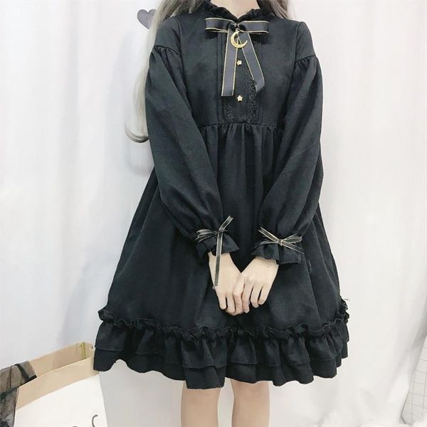 spring japanese style gothic dress women kawaii lolita party mini female high street sweet designer 2021 casual dresses, Black;gray
spring japanese style gothic dress women kawaii lolita party mini female high street sweet designer 2021 casual dresses, Black;gray
