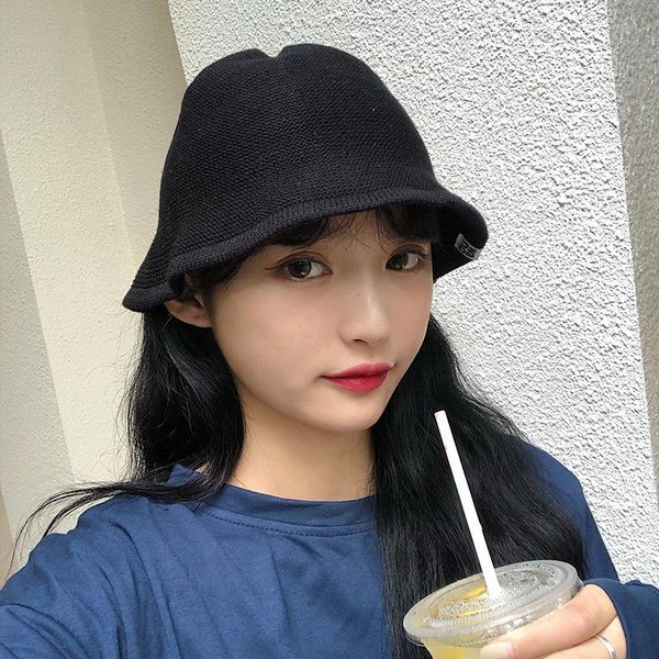 women autumn winter bell-shaped fisherman hat japanese sunscreen bucket cap korean female basin knitting street wide brim hats, Blue;gray
women autumn winter bell-shaped fisherman hat japanese sunscreen bucket cap korean female basin knitting street wide brim hats, Blue;gray