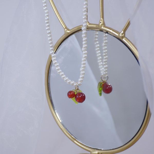 chains ins delicate pearl beads pendant&necklaces for women chain choker cute cherry necklaces gift, Silver
chains ins delicate pearl beads pendant&necklaces for women chain choker cute cherry necklaces gift, Silver