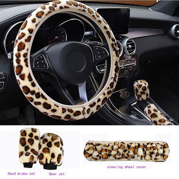 steering wheel covers 3pcs car cover + handbrake sleeve gear shift leopard print universal breathable sweat-absorbing
steering wheel covers 3pcs car cover + handbrake sleeve gear shift leopard print universal breathable sweat-absorbing