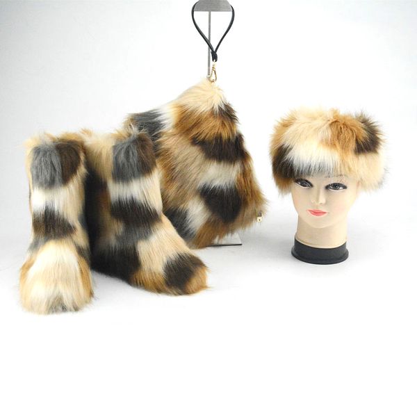 winter womens fur boots fluffy fur snow boots woman faux fur boot fashion plush shoes luxury ladies bags headband wallet set, Black
winter womens fur boots fluffy fur snow boots woman faux fur boot fashion plush shoes luxury ladies bags headband wallet set, Black