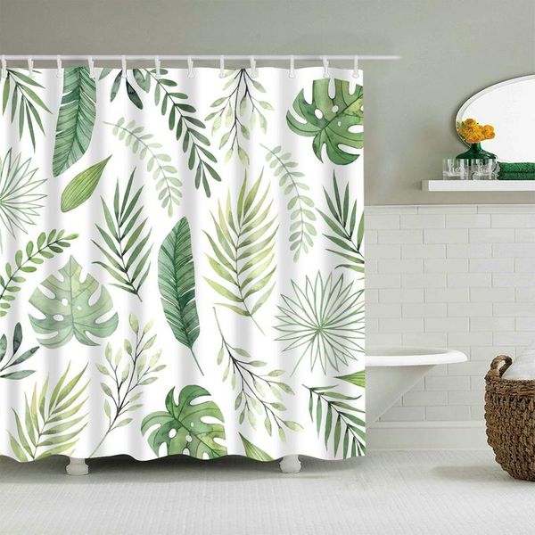 leaves white shower curtain set with 12 hooks natural plants bathroom decoration washable polyester fabric curtains
leaves white shower curtain set with 12 hooks natural plants bathroom decoration washable polyester fabric curtains