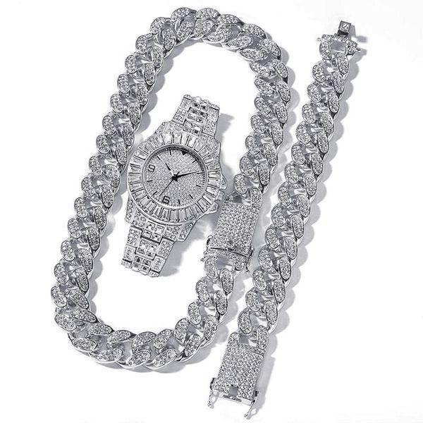 wristwatches iced out watch for men women hip hop rapper miami cuban chain gold color necklace paved rhinestones bling jewelry, Slivery;brown
wristwatches iced out watch for men women hip hop rapper miami cuban chain gold color necklace paved rhinestones bling jewelry, Slivery;brown