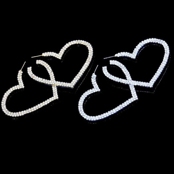 hoop & huggie fashion zircon big heart earring ear pin gold silver color charms ring for women party jewelry gift accessories, Golden;silver
hoop & huggie fashion zircon big heart earring ear pin gold silver color charms ring for women party jewelry gift accessories, Golden;silver