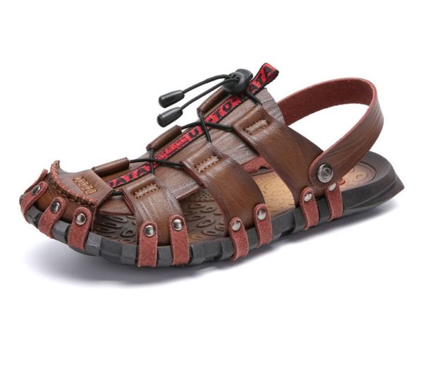 genuine leather men shoes summer men's outdoor beach fashion sandals slippers breathable classic big size 38-47, Black
genuine leather men shoes summer men's outdoor beach fashion sandals slippers breathable classic big size 38-47, Black