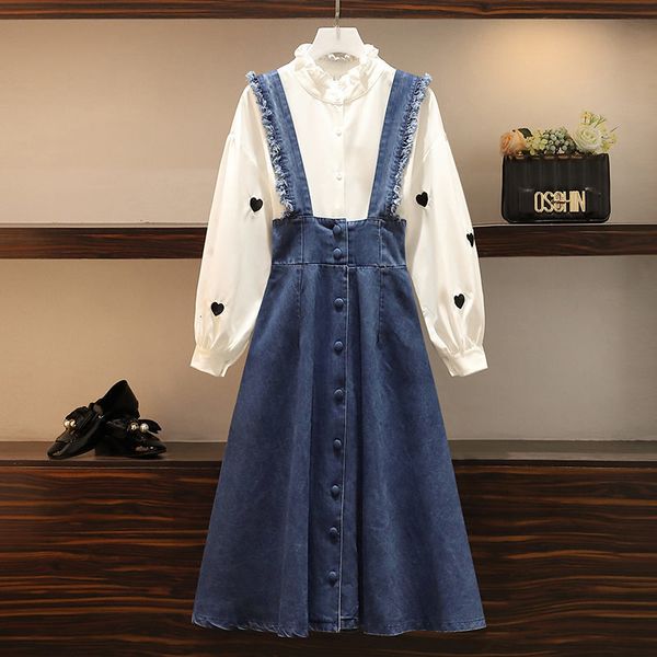denim suspenders skirt suits for the women autumn lantern manga shirt two-piece suit skinny jeans summer outfit k998 ro8y, Black
denim suspenders skirt suits for the women autumn lantern manga shirt two-piece suit skinny jeans summer outfit k998 ro8y, Black
