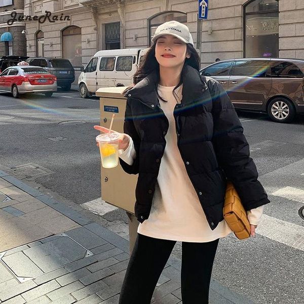 women's down & parkas junerain women 7 colors thick oversized parka winter hooded cotton padded jackets 2021 warm casual coats loose ou, Black 
women's down & parkas junerain women 7 colors thick oversized parka winter hooded cotton padded jackets 2021 warm casual coats loose ou, Black
