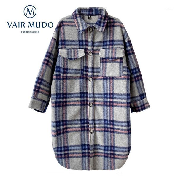 women's wool & blends retro silhouette plaid woolen coat mid-length autumn winter korean thick women elegant warm y-312, Black
women's wool & blends retro silhouette plaid woolen coat mid-length autumn winter korean thick women elegant warm y-312, Black