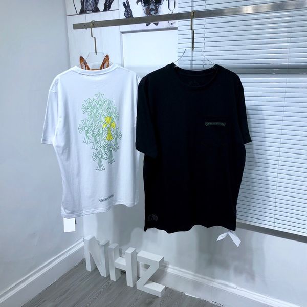 ch 2021 new fluorescent green cross short sleeve frosted grain traditional foam printing t-shirt, White
ch 2021 new fluorescent green cross short sleeve frosted grain traditional foam printing t-shirt, White