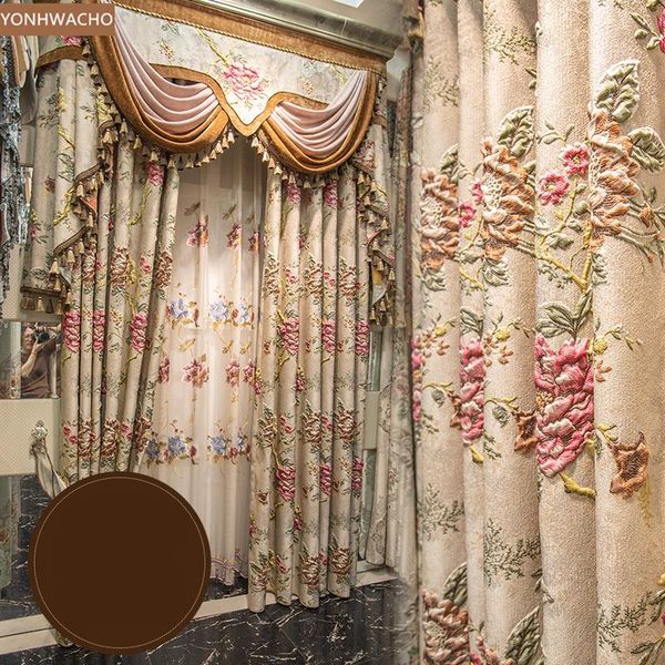 curtain & drapes custom american embossed jacquard luxury wedding room coffee beige cloth blackout valance tulle panel c717
curtain & drapes custom american embossed jacquard luxury wedding room coffee beige cloth blackout valance tulle panel c717