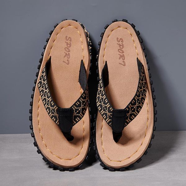 summer men slippers fashion trend flip flops home non-slip beach sewing cool student clip outside slides, Black
summer men slippers fashion trend flip flops home non-slip beach sewing cool student clip outside slides, Black