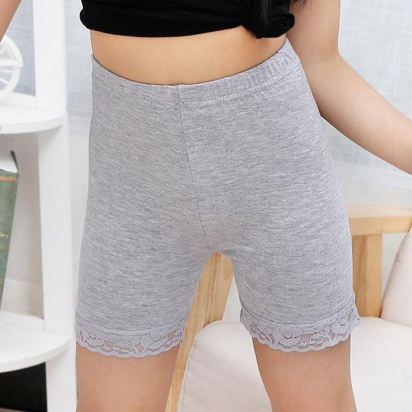 new children modal cotton shorts summer fashion lace short leggings for girls safety pants, Black