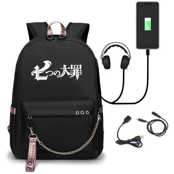 backpack the seven deadly sins usb charge bag students daily travel shoulder beautiful back to school mochila
backpack the seven deadly sins usb charge bag students daily travel shoulder beautiful back to school mochila
