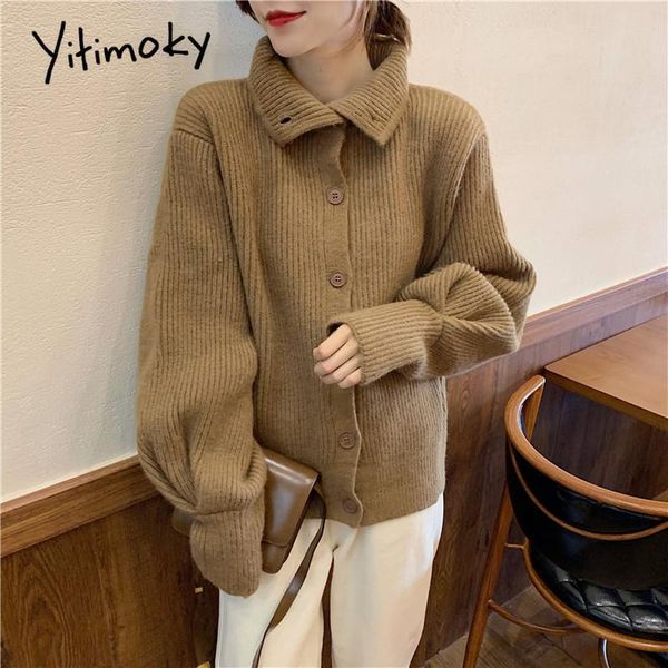 women's knits & tees yitimoky fall 2021 women cardigans casual turtleneck long sleeve knitted sweater loose coats button up black khak, White
women's knits & tees yitimoky fall 2021 women cardigans casual turtleneck long sleeve knitted sweater loose coats button up black khak, White