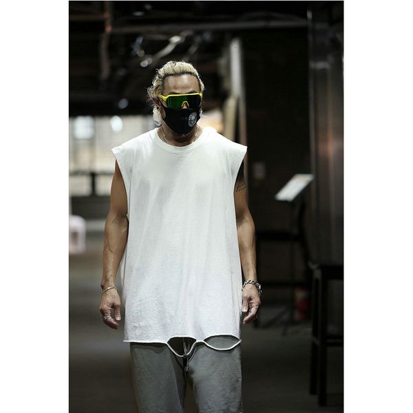 solid male color dilapidated casual big sleeveless korean fashion shirt with loose personality 4gyw, White;black
solid male color dilapidated casual big sleeveless korean fashion shirt with loose personality 4gyw, White;black