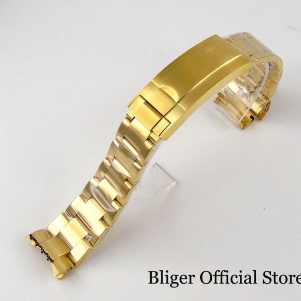 watch bands bliger nologo 20mm width lug all yellow gold mental bracelet strap oyster deployment clasp for 40mm case, Black;brown
watch bands bliger nologo 20mm width lug all yellow gold mental bracelet strap oyster deployment clasp for 40mm case, Black;brown