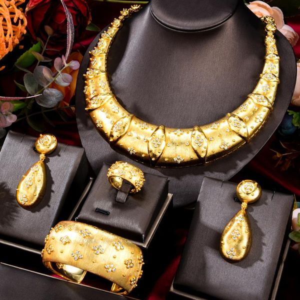 earrings & necklace godki bling sequins luxury africa dubai jewelry sets for women wedding party zircon bridal set gift, Silver
earrings & necklace godki bling sequins luxury africa dubai jewelry sets for women wedding party zircon bridal set gift, Silver