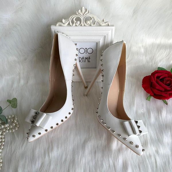 dress shoes lady fashion women white maleather bow studded spikes pointy toe heels designer pumps 12cm 10cm 8cm, Black
dress shoes lady fashion women white maleather bow studded spikes pointy toe heels designer pumps 12cm 10cm 8cm, Black