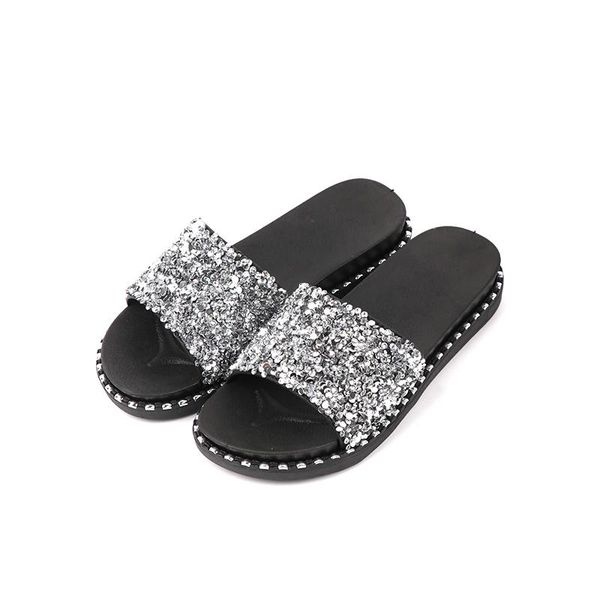 slippers bling sequins slipper women summer outdoor flat ladies casual beach shoes femme flip flops fashion footwear d30, Black
slippers bling sequins slipper women summer outdoor flat ladies casual beach shoes femme flip flops fashion footwear d30, Black