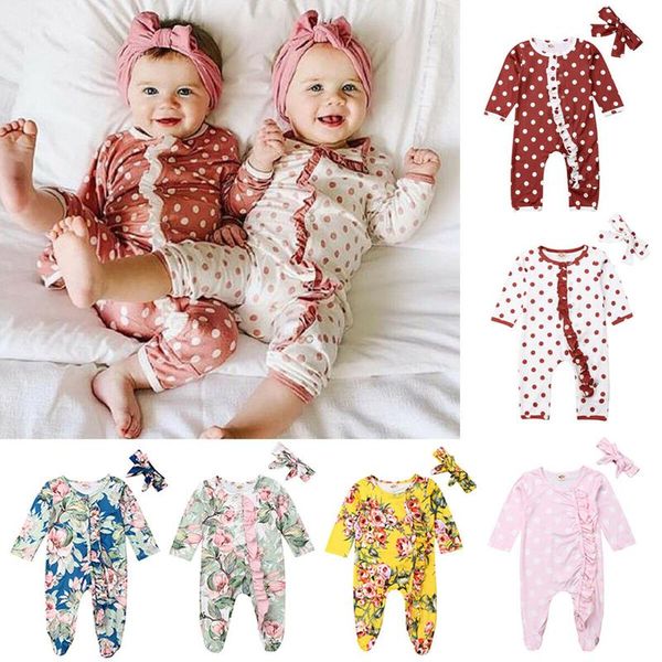 footies 2021 est baby spring autumn born infant girls floral dot clothes jumpsuit long sleeve outfit headband set, Blue
footies 2021 est baby spring autumn born infant girls floral dot clothes jumpsuit long sleeve outfit headband set, Blue