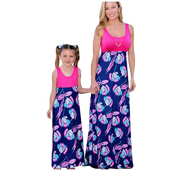 mother and daughter dresses summer casual floral family outfits matching dress sleeveless o-neck girl's, Red;yellow
mother and daughter dresses summer casual floral family outfits matching dress sleeveless o-neck girl's, Red;yellow