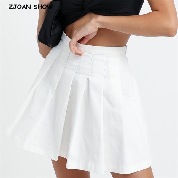 summer vintage ruched dropped pleated mini skirt preppy style high waist a-lined short skirts black white color side zipper 210429
summer vintage ruched dropped pleated mini skirt preppy style high waist a-lined short skirts black white color side zipper 210429