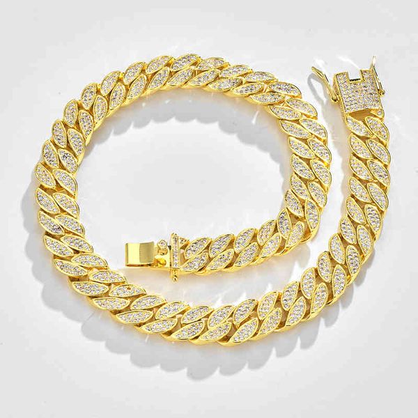 hip hop 15mm diamond full zircon necklace trendy men's rap personalized fashion accessories, Silver
hip hop 15mm diamond full zircon necklace trendy men's rap personalized fashion accessories, Silver
