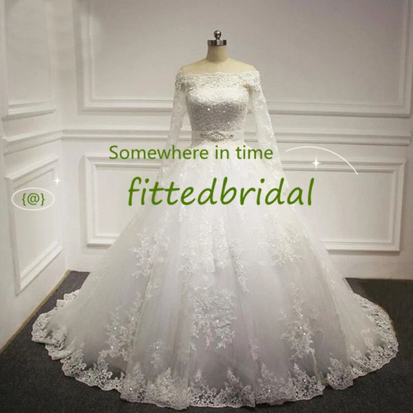 exquisite lace a-line wedding dresses sheer neck long sleeves sweep train back cover buttons ball bridal gowns vestido, White
exquisite lace a-line wedding dresses sheer neck long sleeves sweep train back cover buttons ball bridal gowns vestido, White