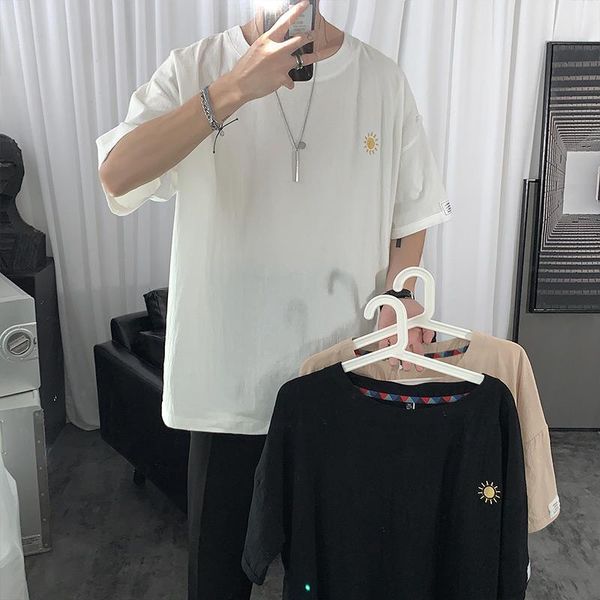 streetwear fashion t shirt men summer casual o neck loose short sleeve shirts cotton embroidery tees 4xl 5xl men's t-shirts, White;black
streetwear fashion t shirt men summer casual o neck loose short sleeve shirts cotton embroidery tees 4xl 5xl men's t-shirts, White;black