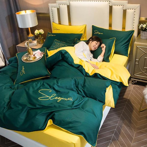 bedding sets luxury 100% cotton set egyptian 60s satin solid color home embroidery comfortable silky duvet cover sheet pillowcases
bedding sets luxury 100% cotton set egyptian 60s satin solid color home embroidery comfortable silky duvet cover sheet pillowcases