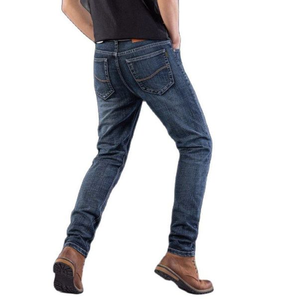 men's pants spring autumn loose jeans cotton slim elastic brand business trousers classic style denim male, Black
men's pants spring autumn loose jeans cotton slim elastic brand business trousers classic style denim male, Black