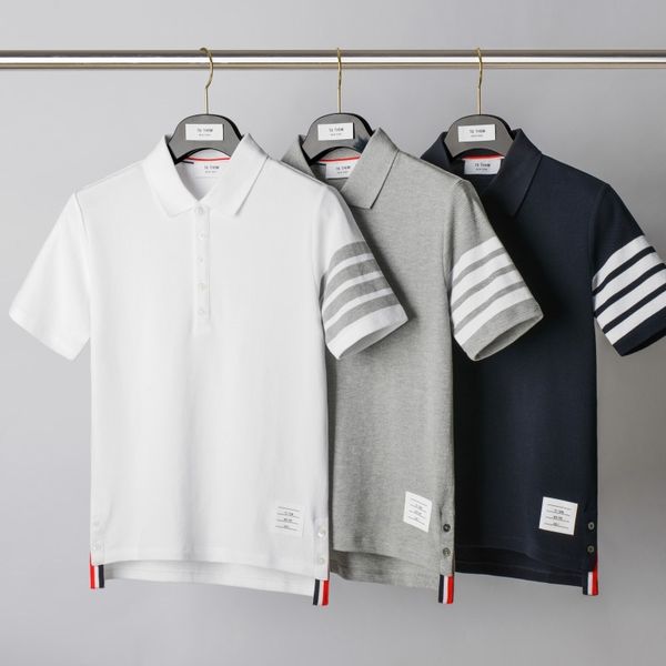 trendy and handsome polo t-shirt tb thom short sleeve lapel t-shirt for summer business and leisure, White;black
trendy and handsome polo t-shirt tb thom short sleeve lapel t-shirt for summer business and leisure, White;black