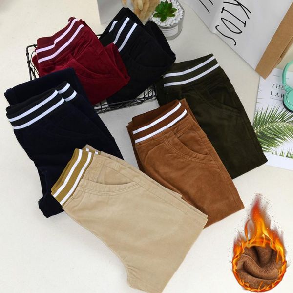 women's pants & capris autumn winter high waist velvet corduroy plus size slim stretch pencil trousers, Black;white
women's pants & capris autumn winter high waist velvet corduroy plus size slim stretch pencil trousers, Black;white